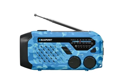 Radio z budzikiem Blaupunkt ER10BC, niebieski kamuflaż