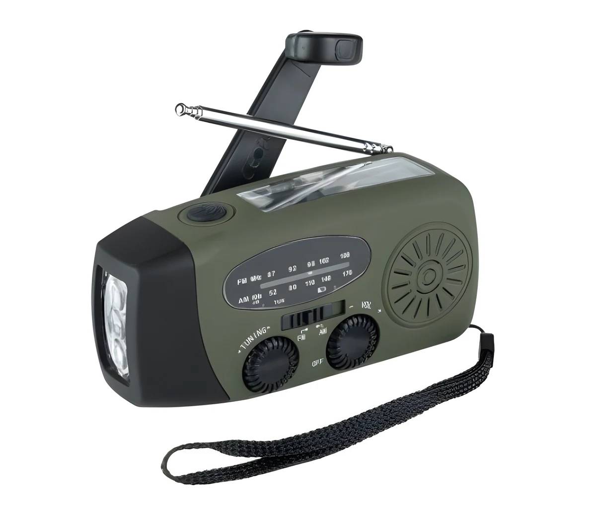 Radio awaryjne Fosco Outdoormen Edit, solarne i na dynamo (Outlet)