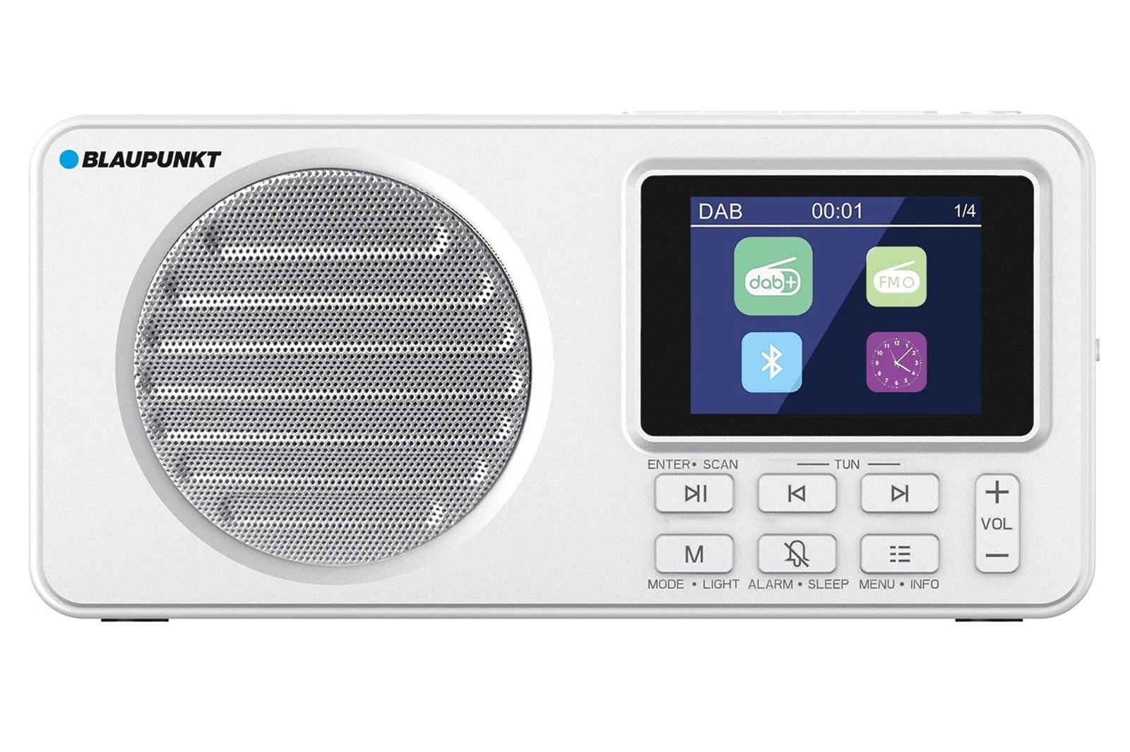 Radio przenośne Blaupunkt DAB DR6WH, białe — zdjęcie 1 z 7