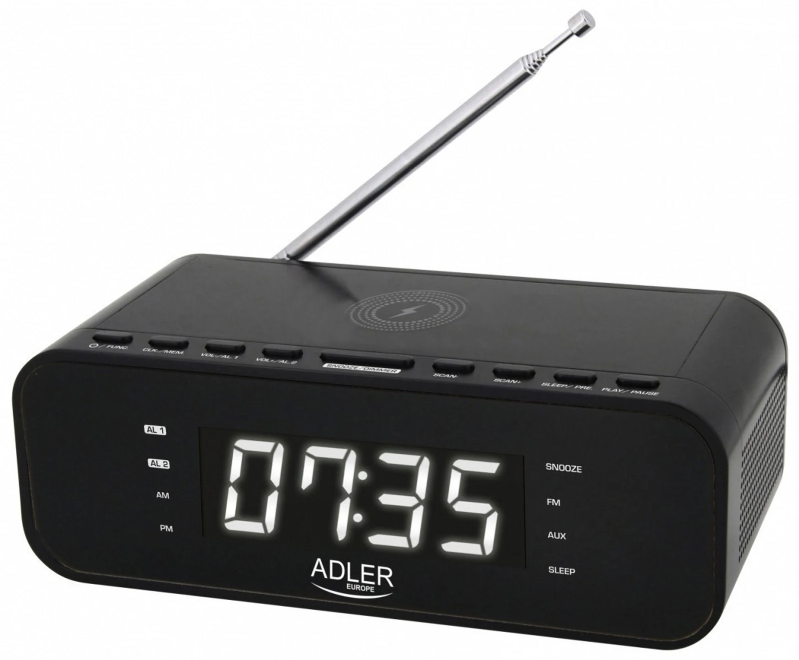 Radiobudzik ADLER AD 1192b czarny — zdjęcie 1 z 8
