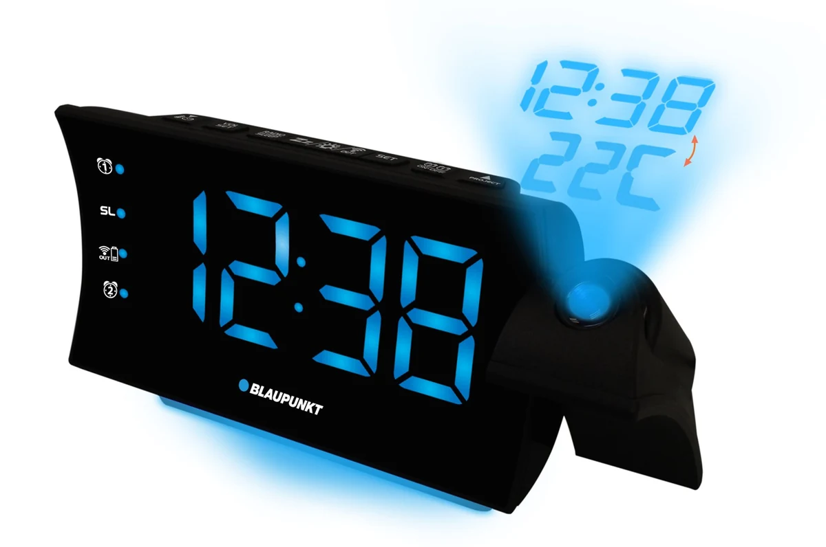 Radiobudzik Blaupunkt CR81USB z Radio FM i Termometrem