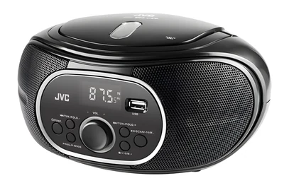 Boombox JVC RD-E221B, czarny