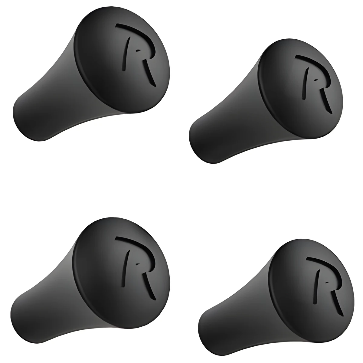 RAM® Czarne Gumki X-Grip® 4 Sztuki