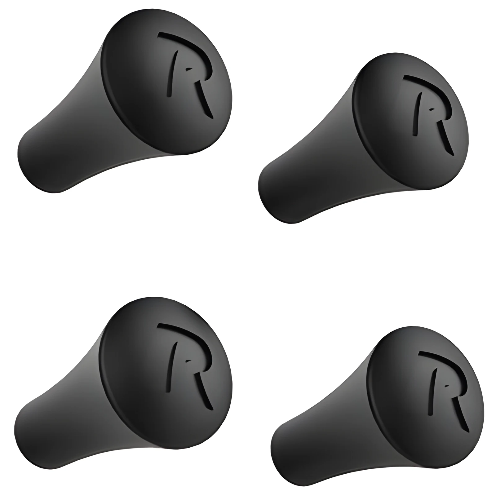 RAM® Czarne Gumki X-Grip® 4 Sztuki