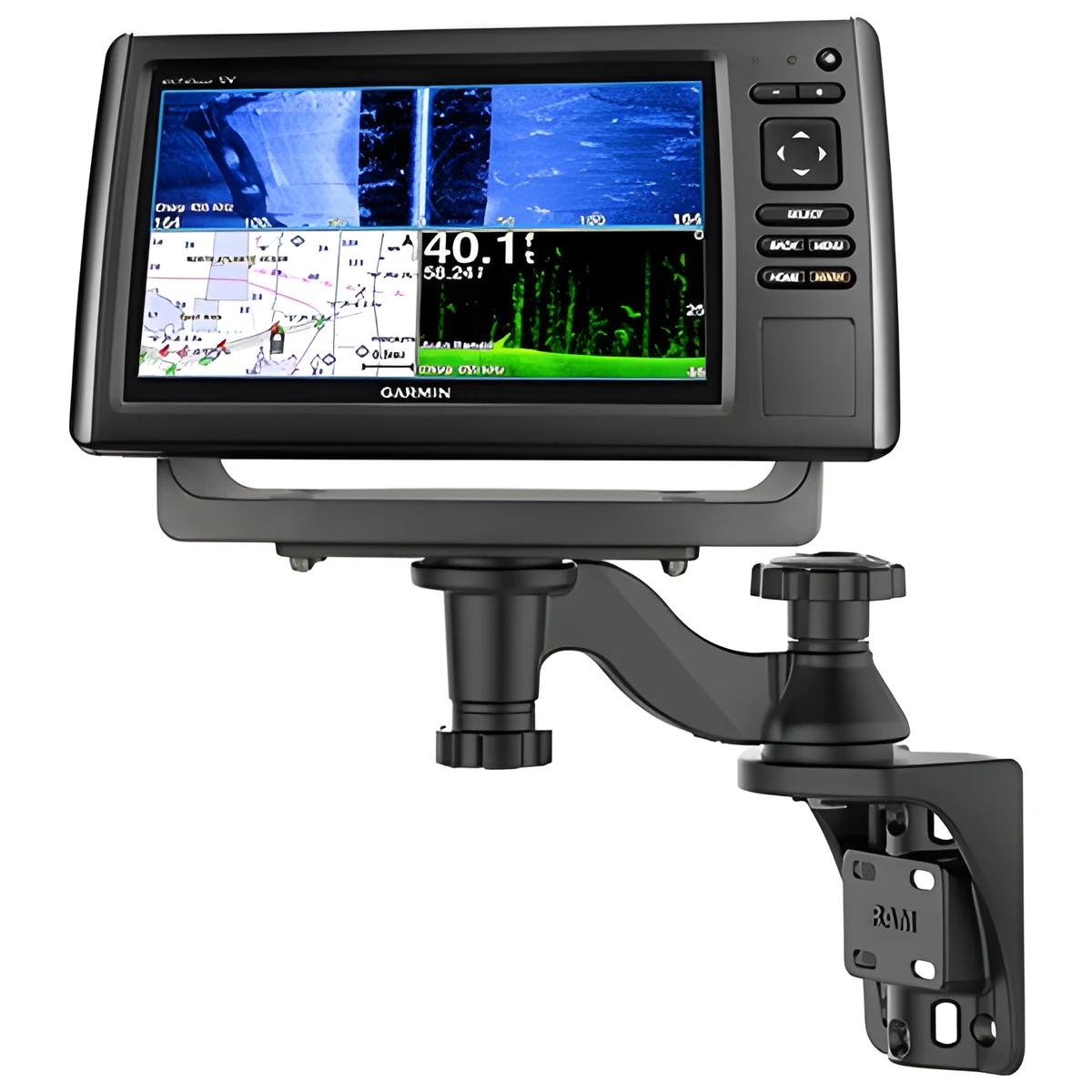 RAM® Pionowe mocowanie 6" do echosondy i plotera