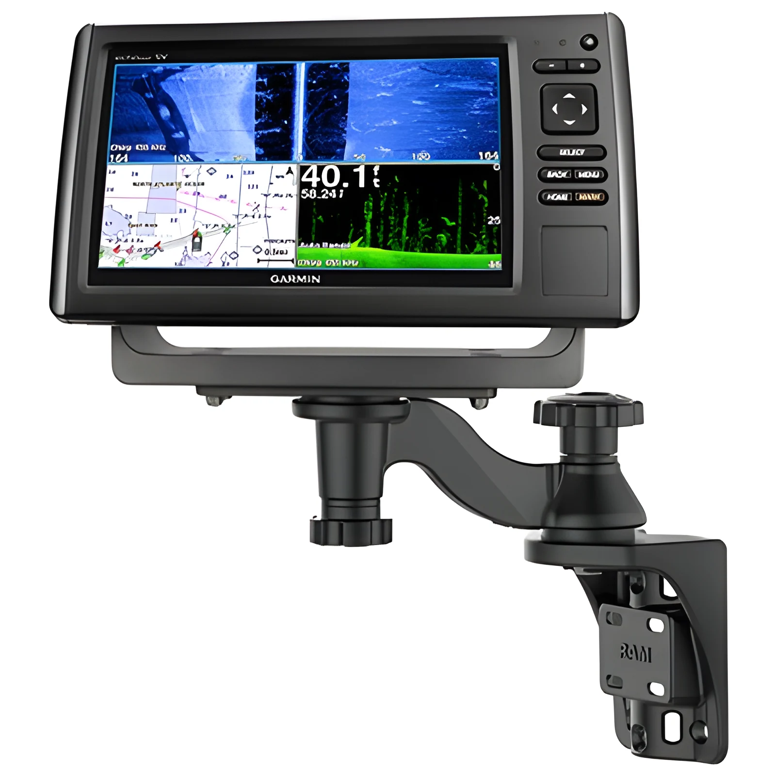 RAM® Pionowe mocowanie 6" do echosondy i plotera — zdjęcie 1 z 3