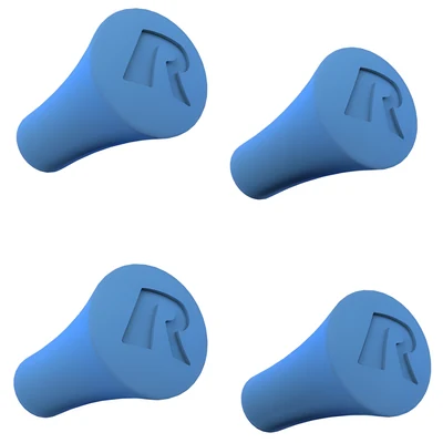 RAM® X-Grip® Niebieska gumowa zatyczka, 4 szt.