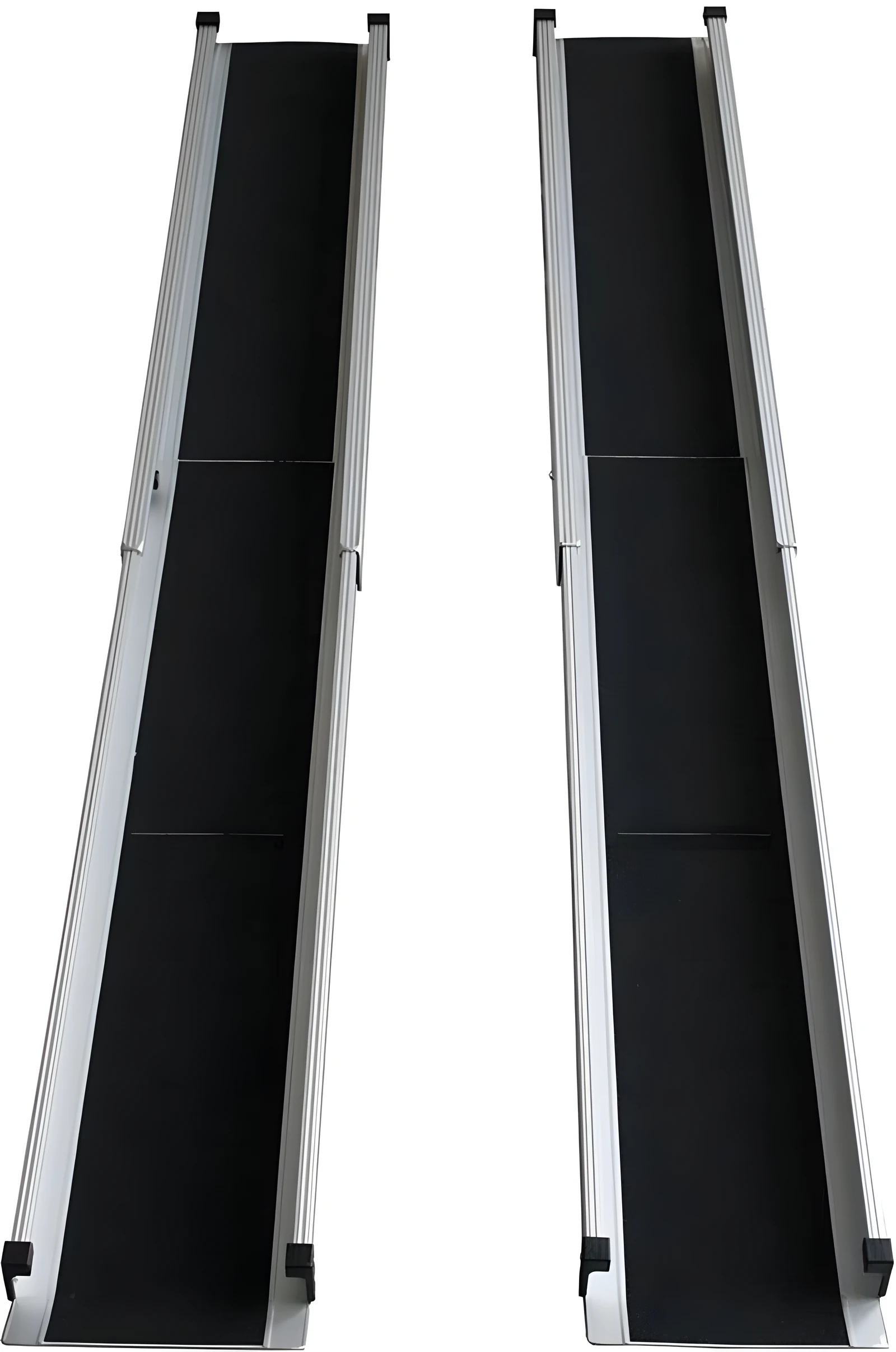 Rampa teleskopowa mobilna czarna z aluminium — zdjęcie 1 z 2