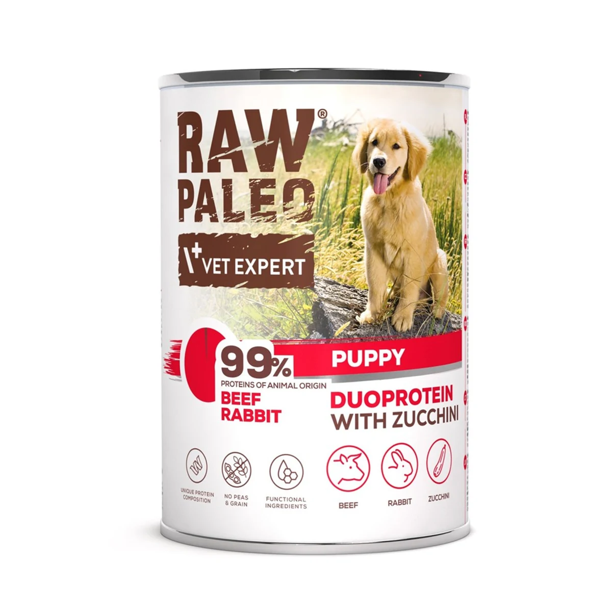 RAW PALEO Duoprotein Puppy Can 400g
