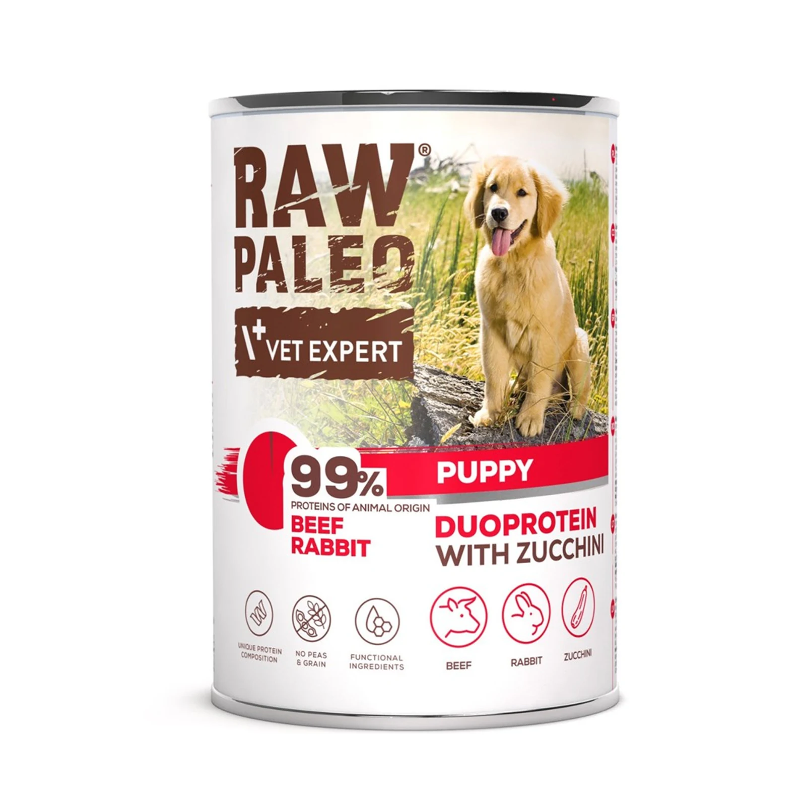 RAW PALEO Duoprotein Puppy Can 400g