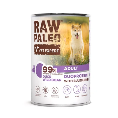 Mokra karma dla psa Paleo Kaczka i Dzik 400g