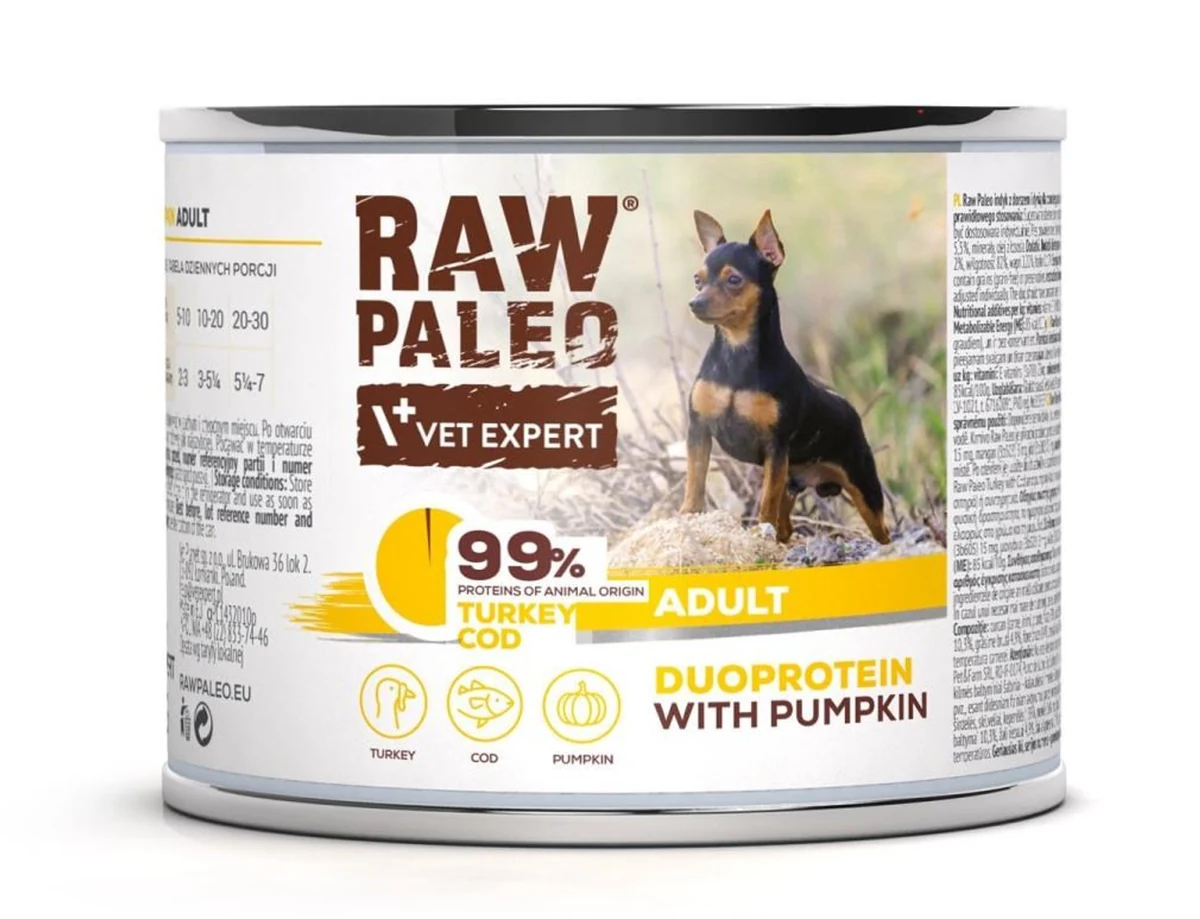 Raw Paleo Turkey & Cod Can 200g - Karma Mokra