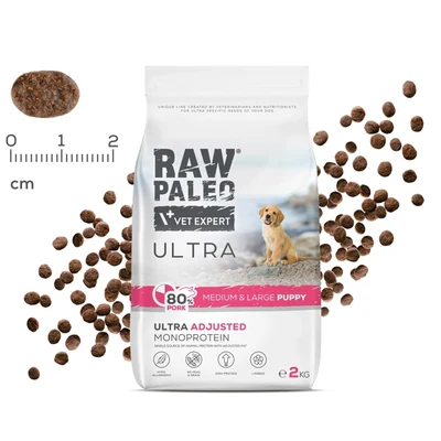 Karma sucha dla szczeniąt Raw Paleo Ultra Pork Medium&Large 10kg