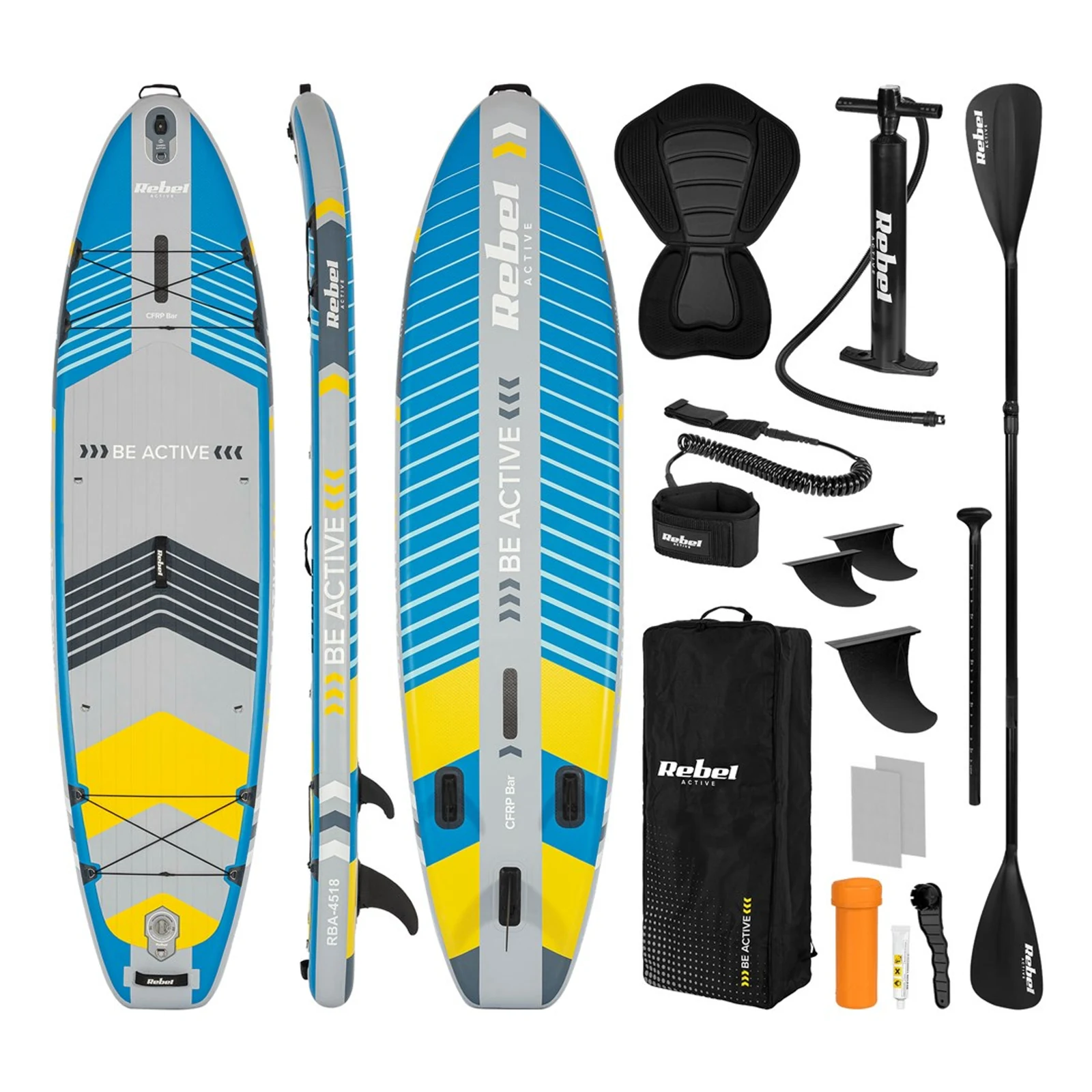 REBEL ACTIVE DESKA SUP PRO NIEBIESKA RBA-4518-BL — zdjęcie 1 z 8