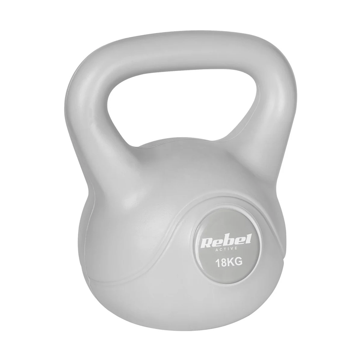 Kettlebell Rebel Active Bitumiczny 18 kg, Szary