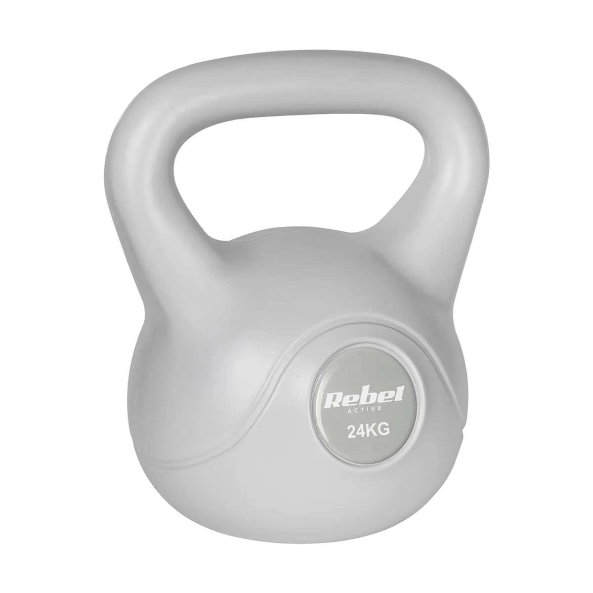 Kettlebell Rebel Active Bitumiczny 24 kg, Model RBA-2322G-24, Szary