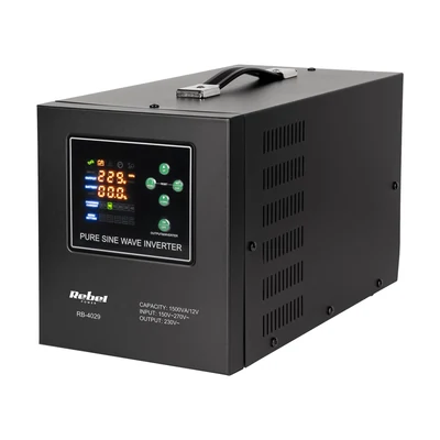 Zasilacz awaryjny Rebel LFP4 500VA/300W z czystą sinusoidą i ładowaniem 12V 230V (RB-4026)