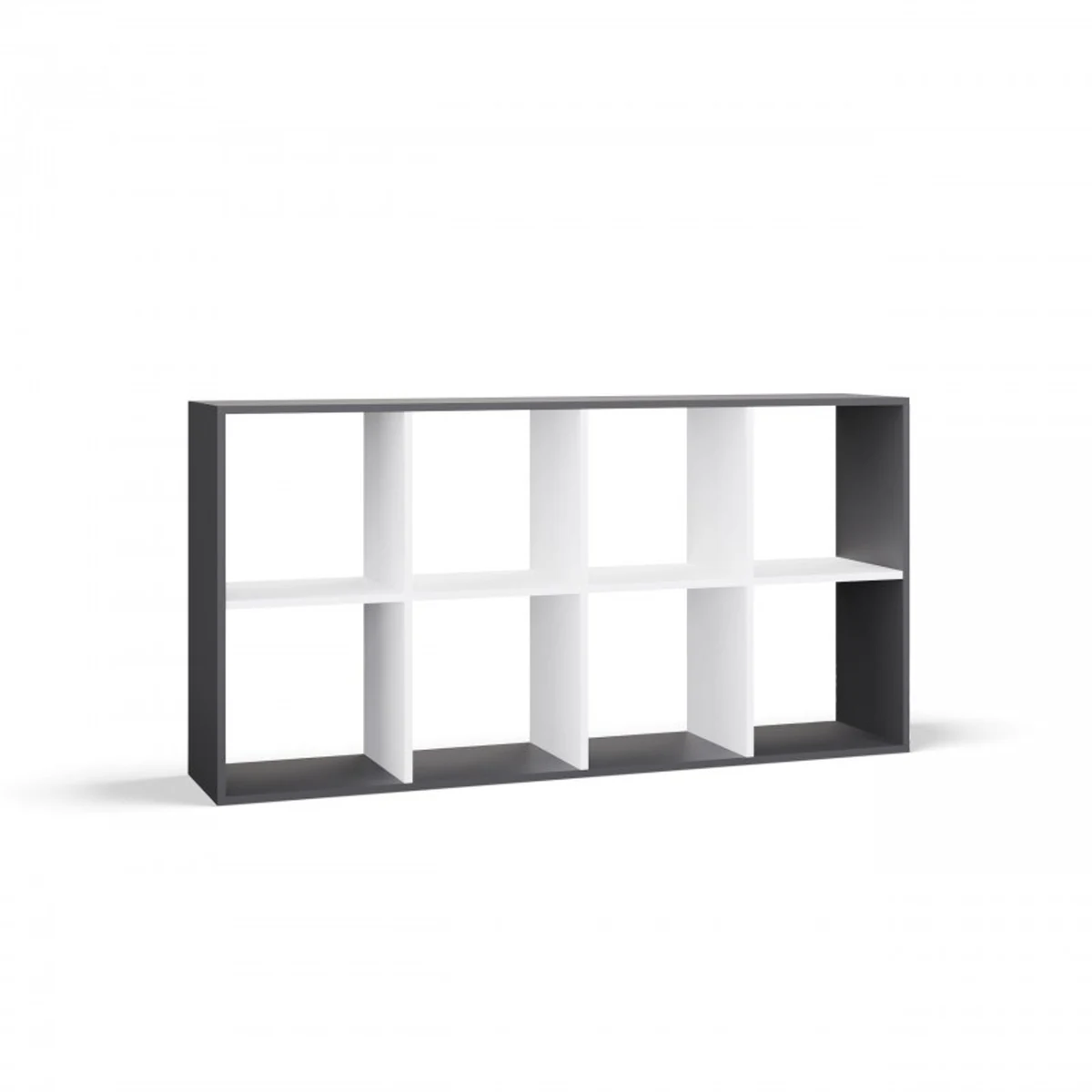 REGAŁ MALAX 2X4 ANTRACYT/BIEL