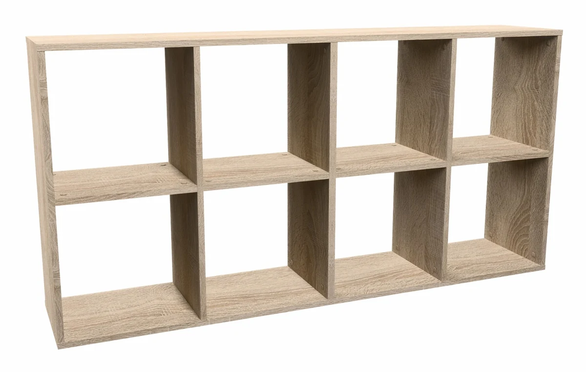 REGAŁ MALAX 2X4 SONOMA - Regały