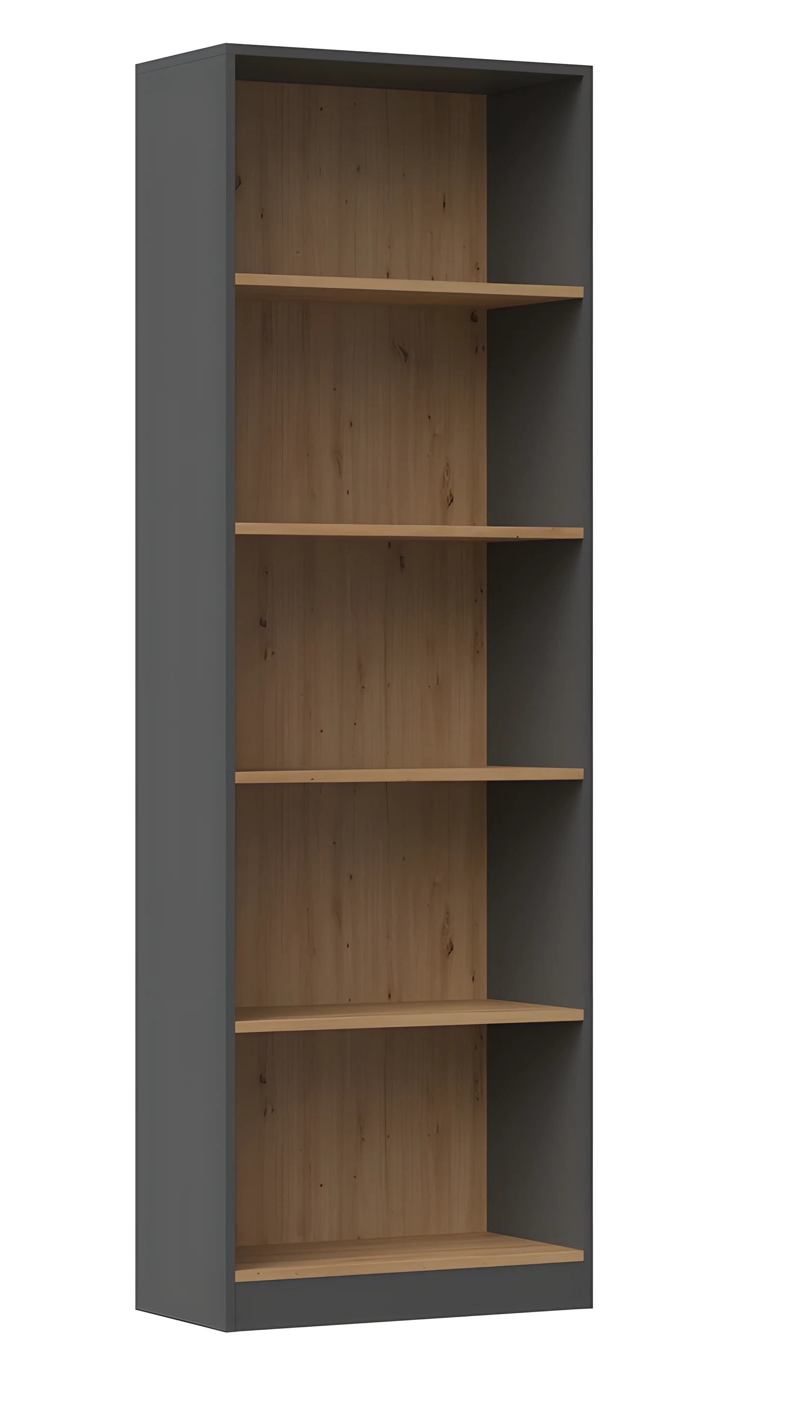 Regał drewniany R60 60x30x182 cm antracyt/artisan — zdjęcie 1 z 3