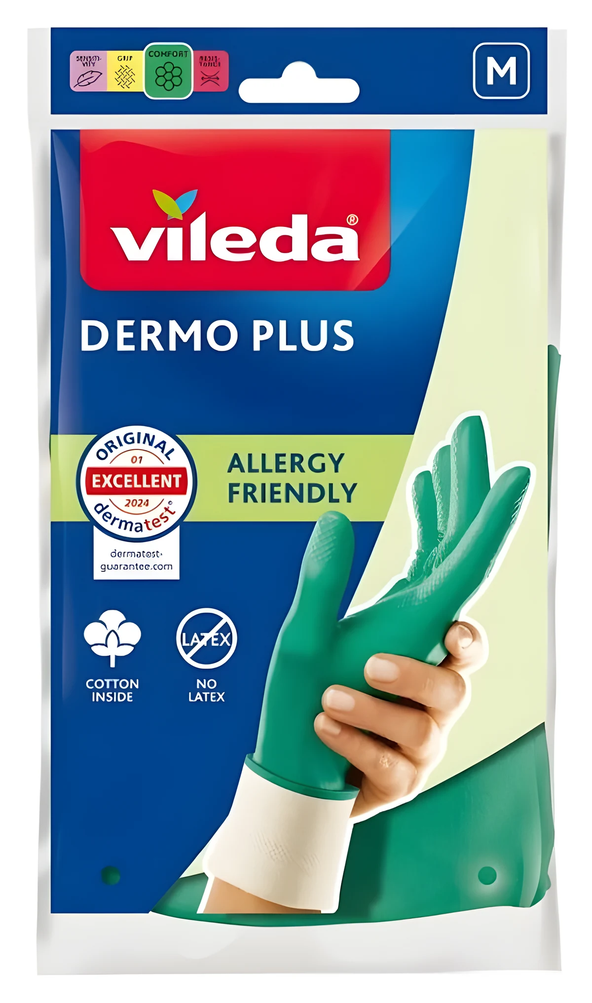 Rękawice Vileda Dermo Plus "M" - Wodoodporny