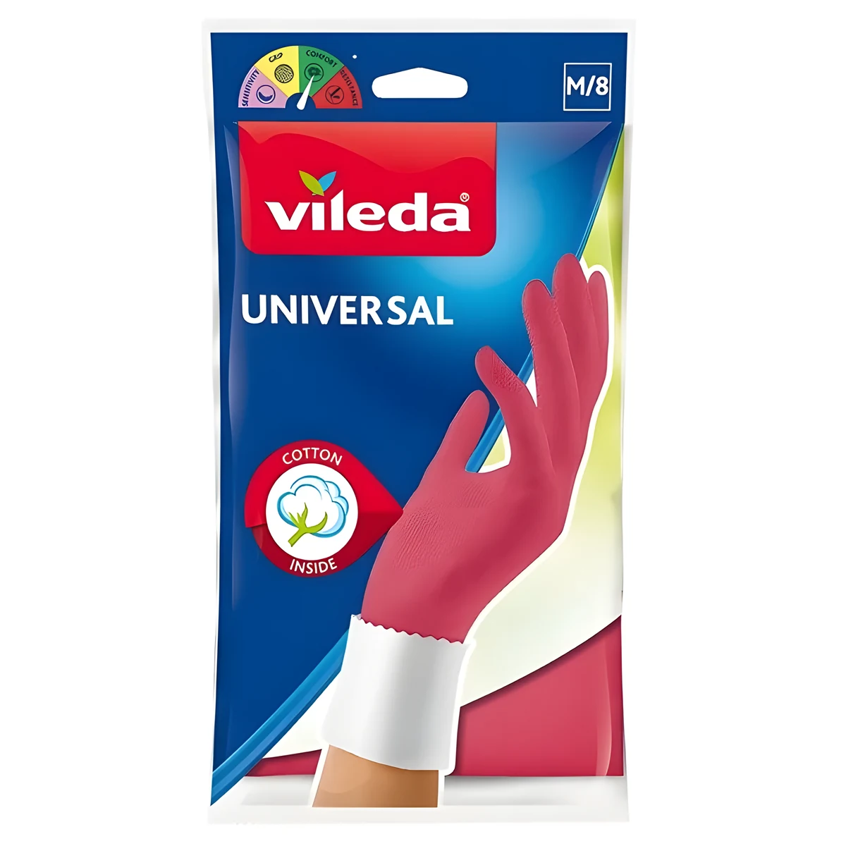 Rękawice ochronne Vileda Universal "M" - wodoodporne i przeciwwilgociowe