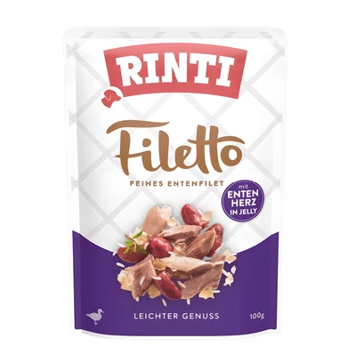 Rinti Filetto - Karma mokra z kaczką i kaczymi sercami 100g