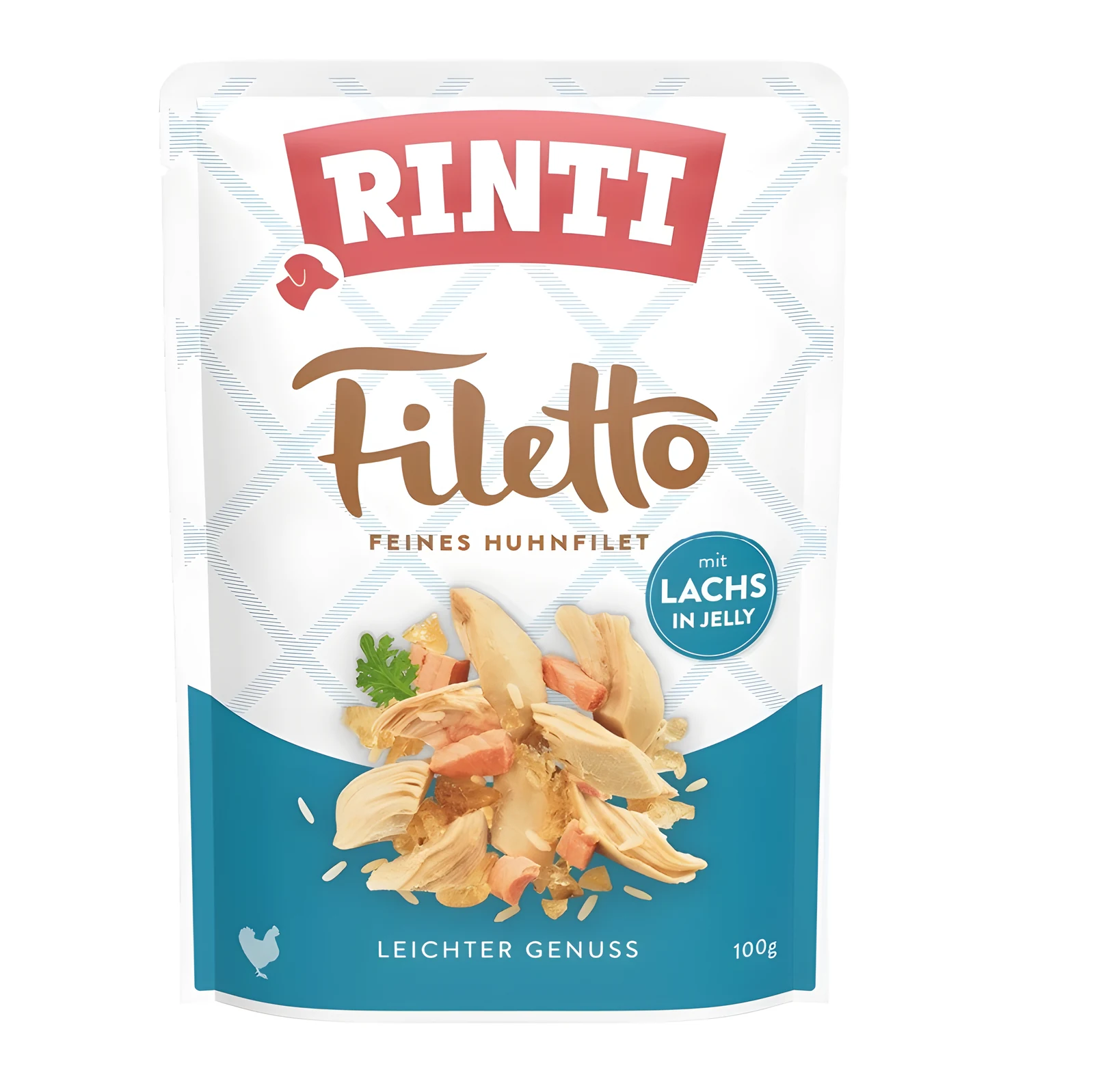 Rinti Filetto - Karma mokra z kurczakiem i łososiem 100g