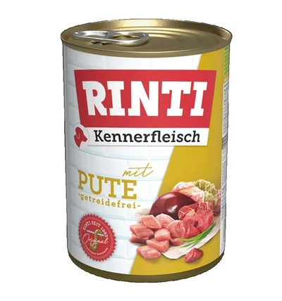 Mokra karma dla psa Rinti Kennerfleisch z indykiem, puszka 400g