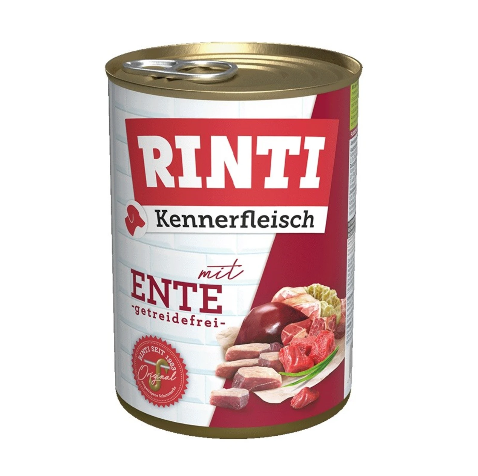 Rinti Kennerfleisch - Karma mokra z kaczką, puszka 400g