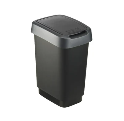 Kosz na śmieci Rotho TWIST 50L srebrny