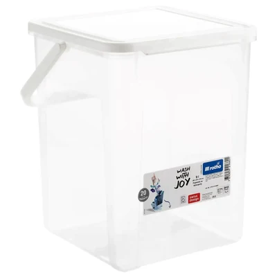 Pojemnik na detergenty ROTHO 5kg, 9L, transparentny/biały