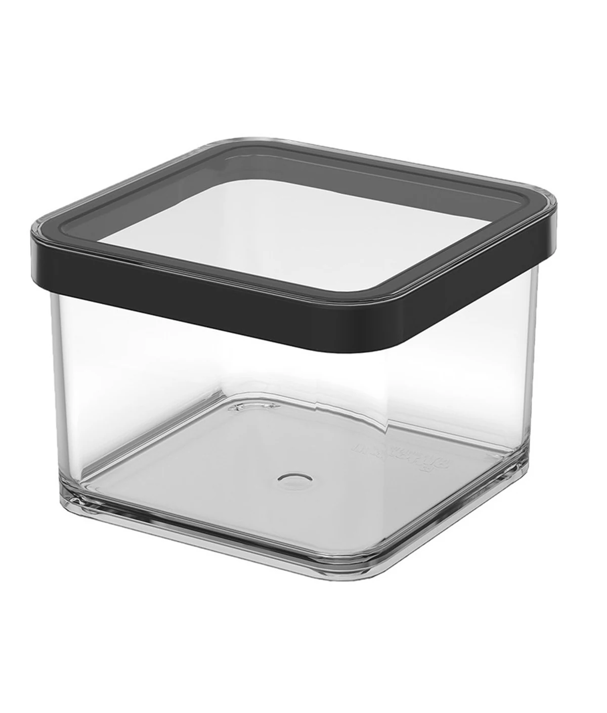 Miska na przysmaki Rotho LOFT, kwadratowa, 0.5L, transparentna/czarna