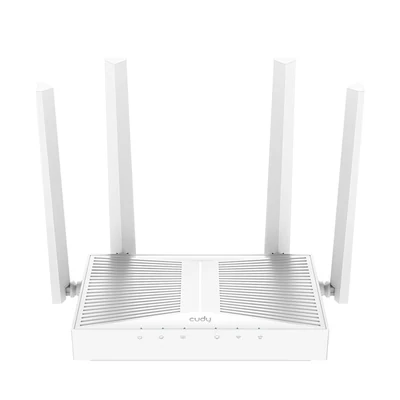 Router CUDY WR3000E Biały z wyświetlaczem LED