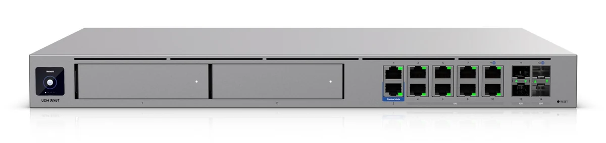 Router (Gateway). Kontroler UniFi, NVR, Switch Ubiquiti UniFi Dream Machine Beast (UDM-BEAST-EU)