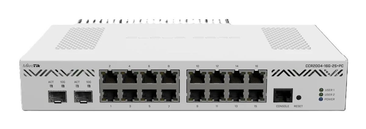 Router MikroTik CCR2004-16G-2S+PC Biały