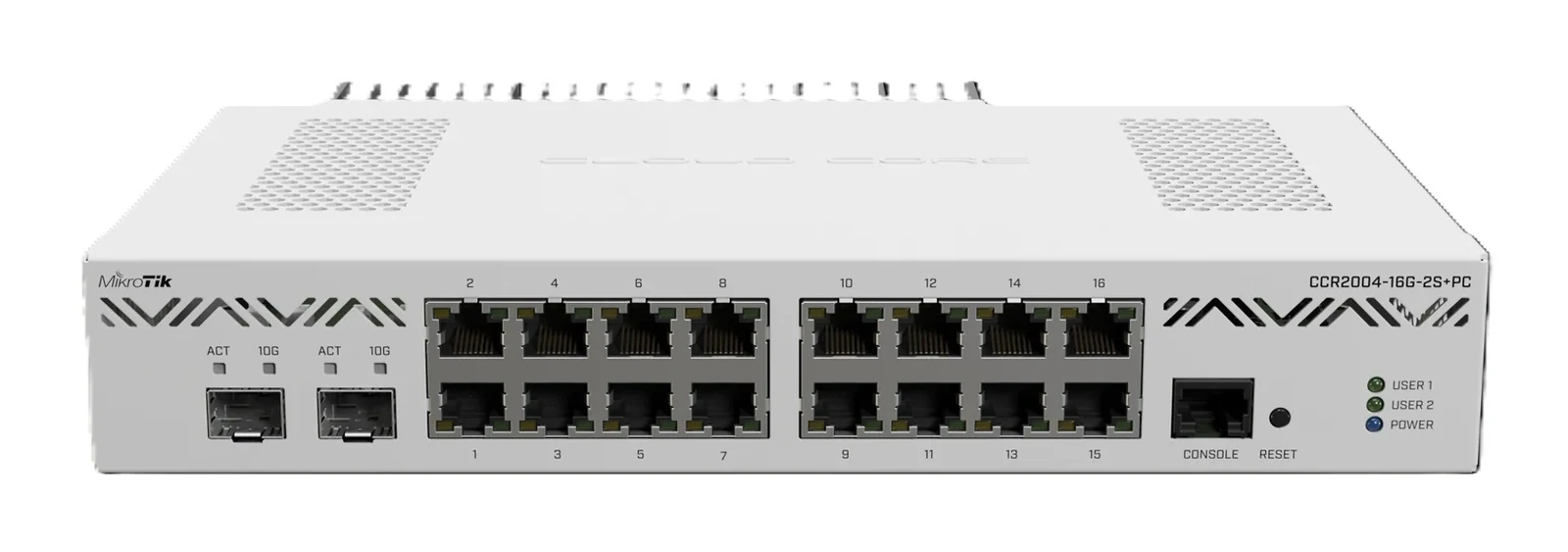 Router MikroTik CCR2004-16G-2S+PC Biały — zdjęcie 1 z 5
