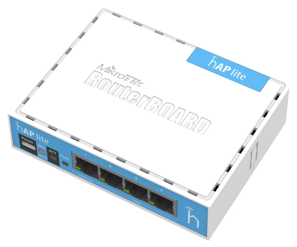 Router WiFi 4 Mikrotik hAP lite 2,4GHz