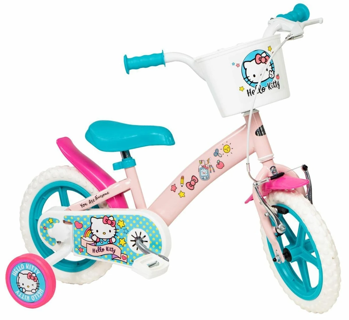 Rower dziecięcy 12" Hello Kitty TOIMSA 1149 Zielony, Różowy