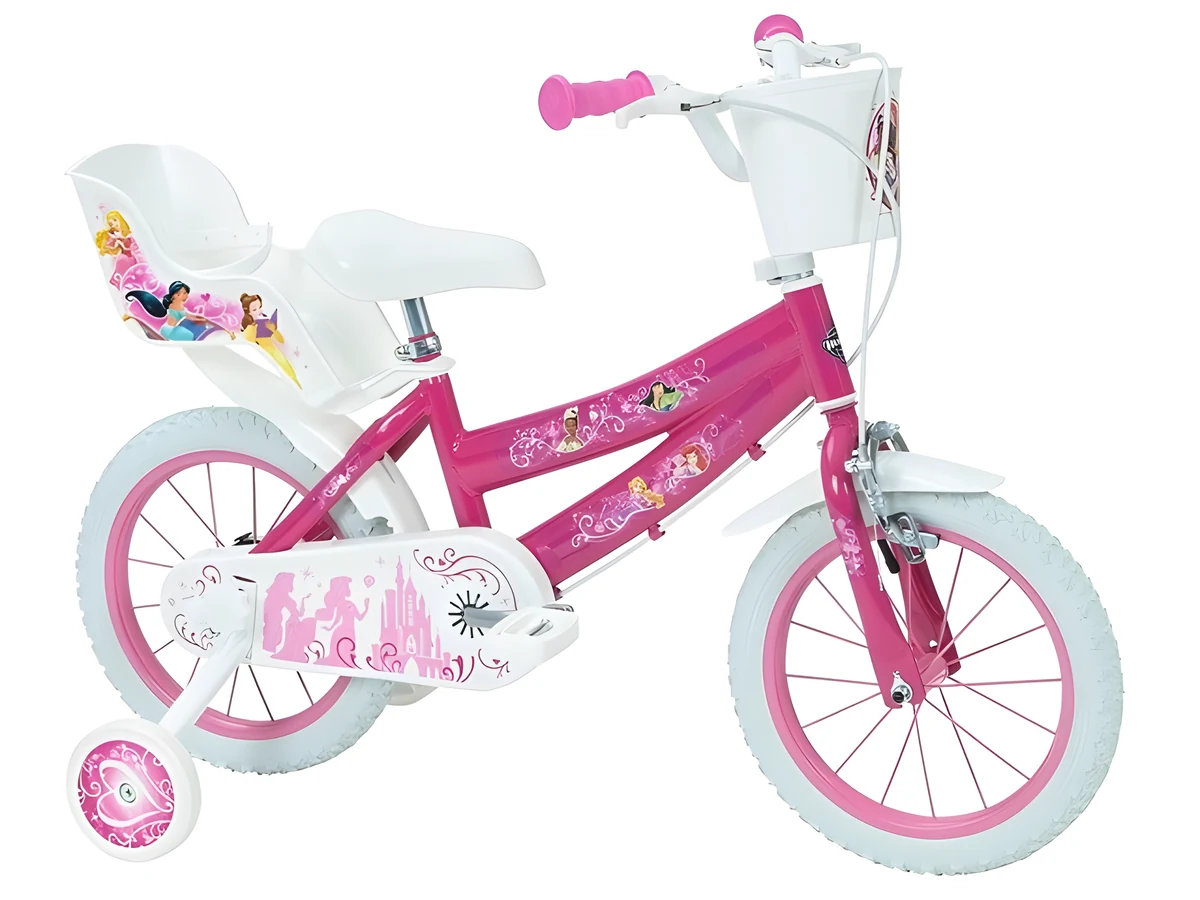 Rower dziecięcy Huffy Disney Princess 14" Zielono-Róży