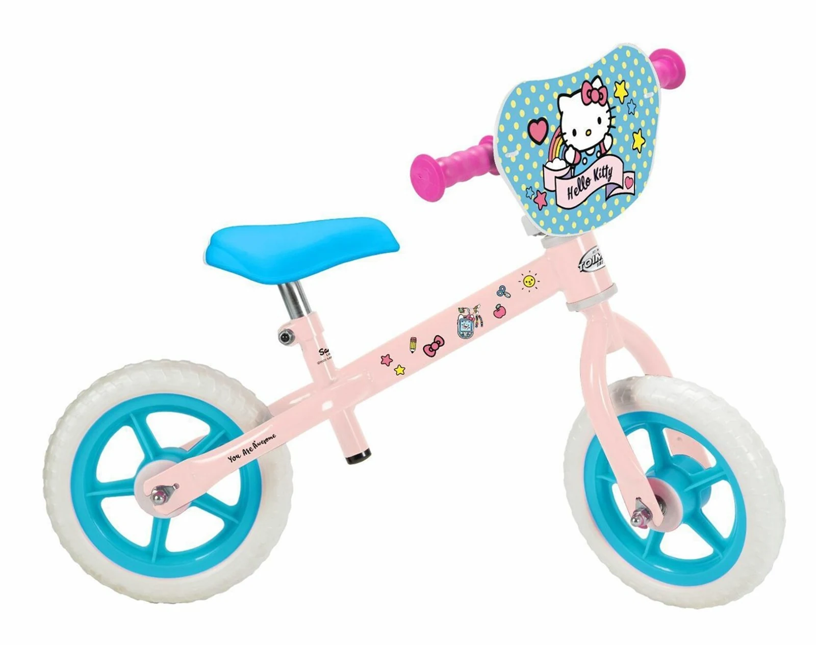 Rowerek biegowy Hello Kitty 10" Różowy, Niebieski