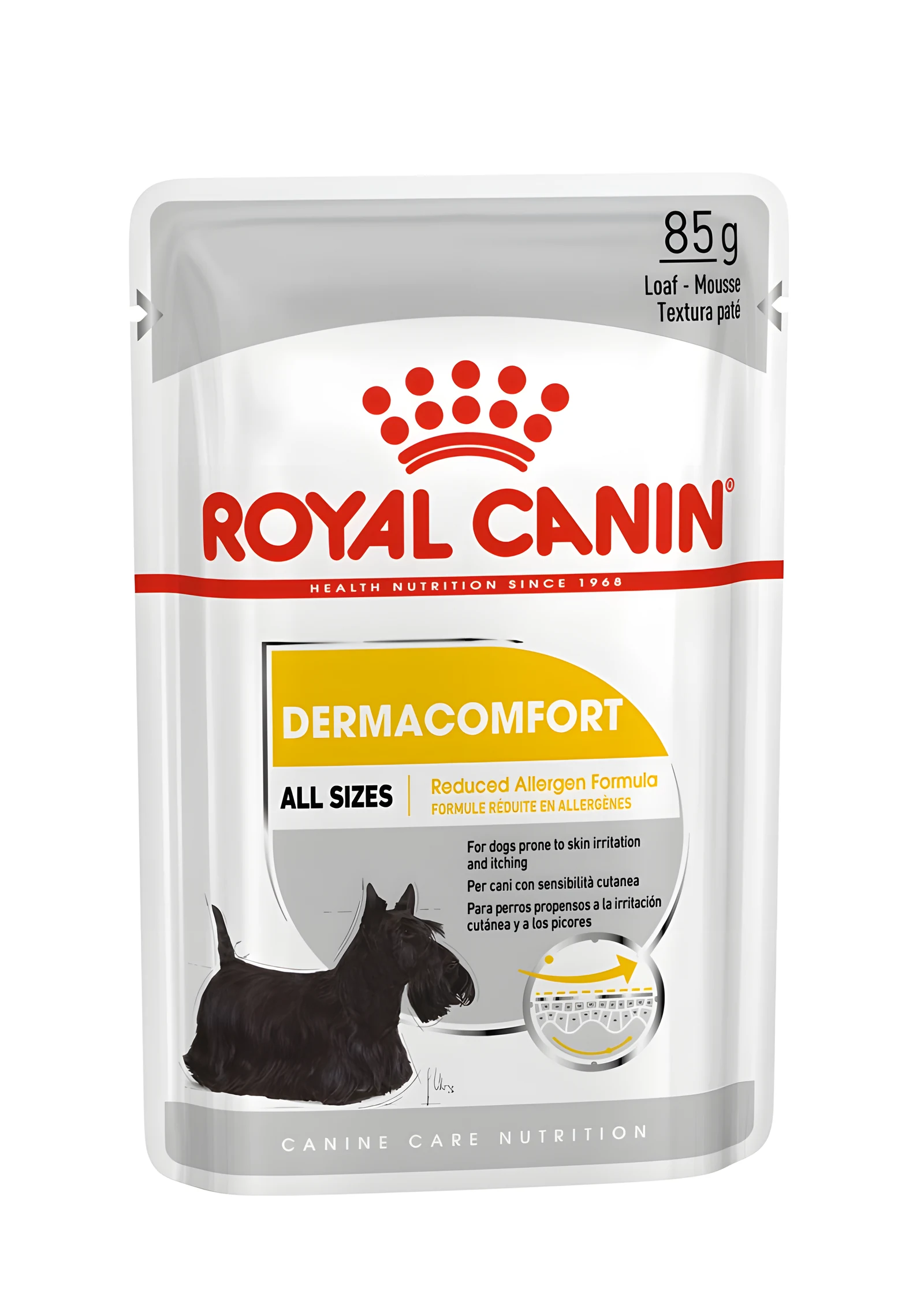 Mokra karma dla psów Royal Canin Dermacomfort 12x85g - saszetki — zdjęcie 1 z 8