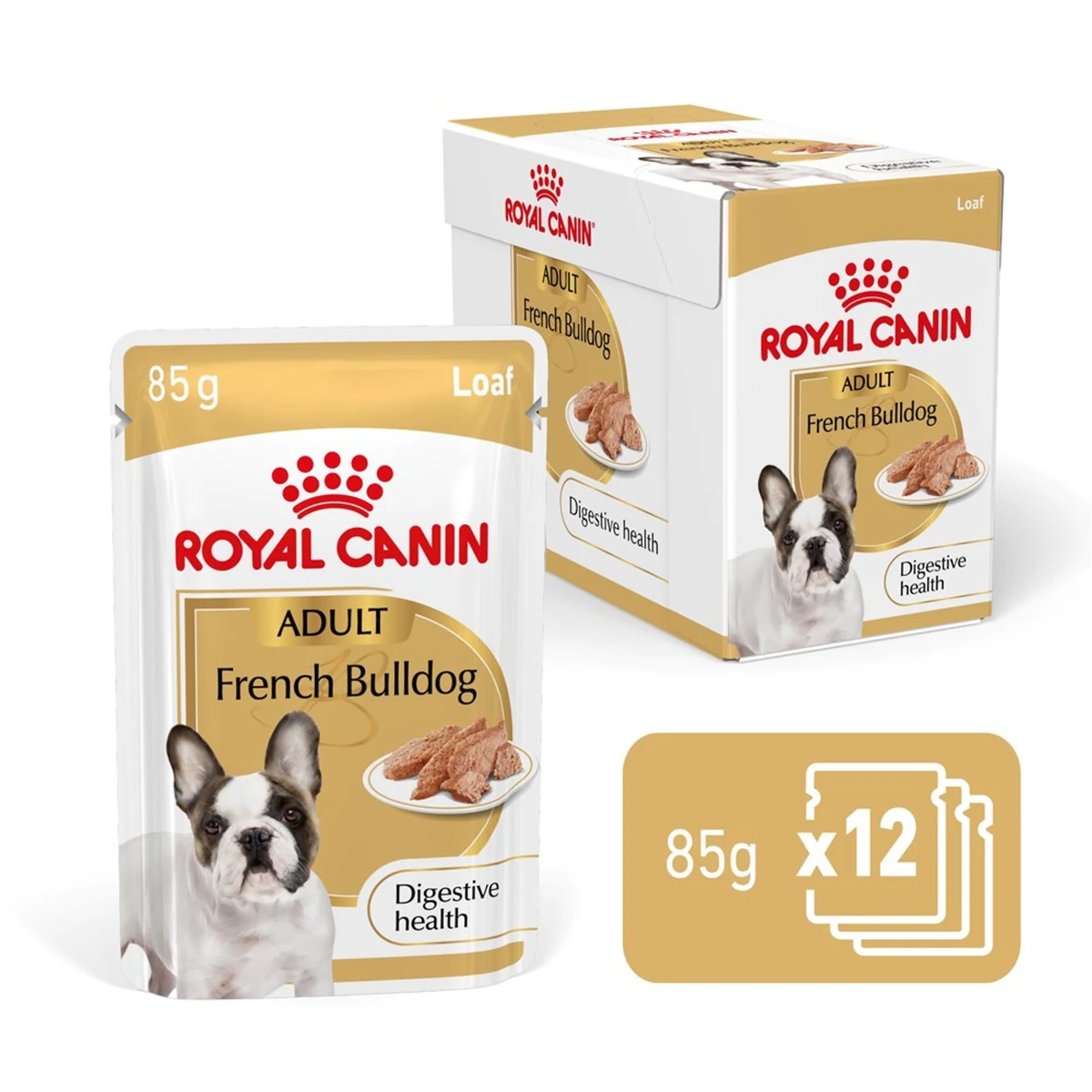 Royal Canin French Bulldog Adult mokra karma dla psów pasztet 12x85g