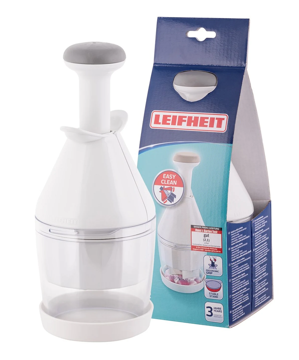 Rozdrabniacz Comfort & Clean 23030 LEIFHEIT - Biały, Stal Nierdzewna