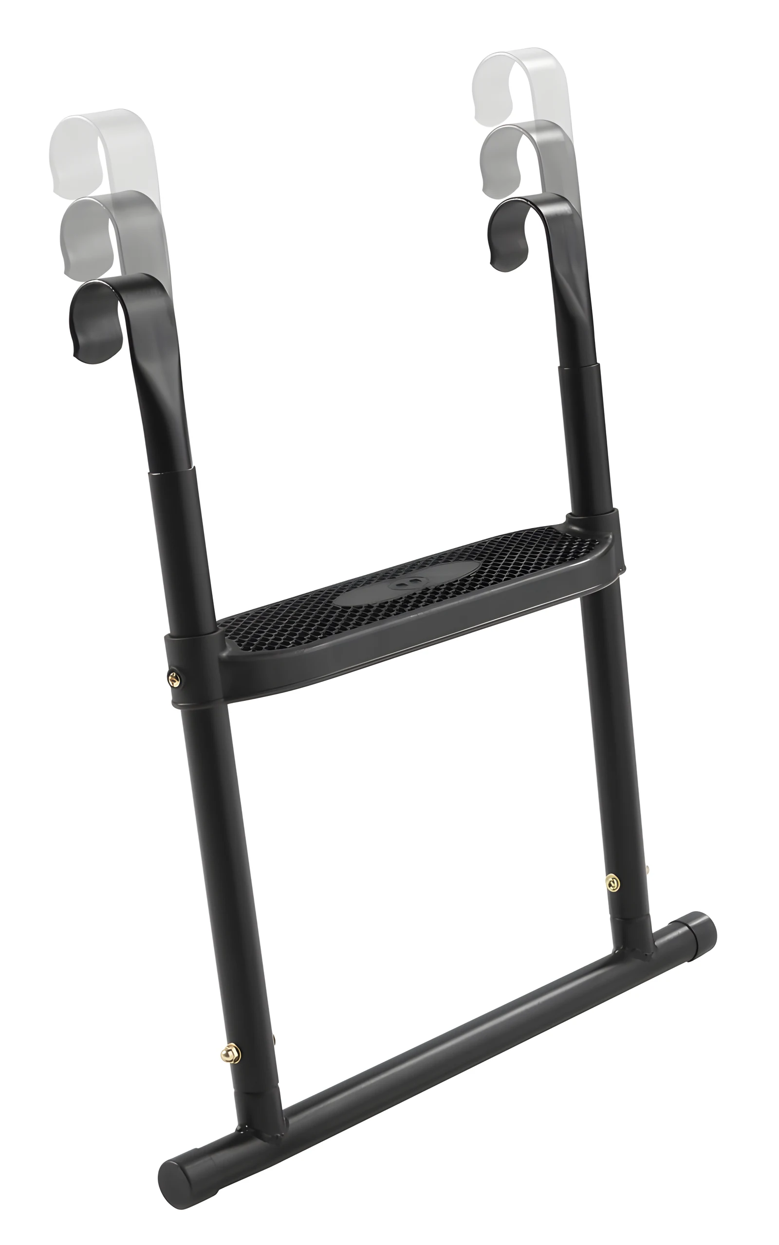 Salta drabina do trampoliny 52x50, stal, czarny