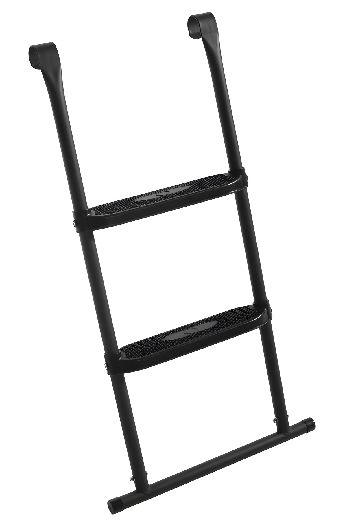 Salta drabina do trampoliny 82x52, stal, czarny