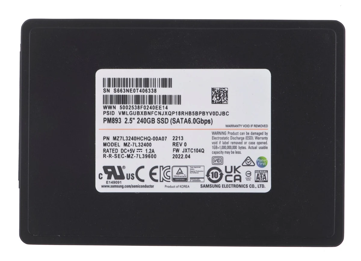 Dysk SSD Enterprise Samsung PM893