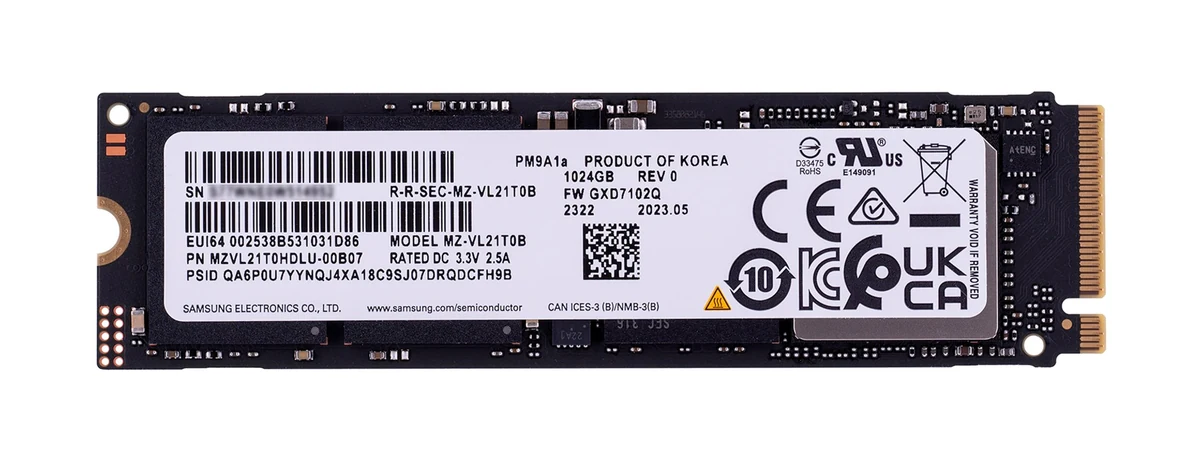 Dysk SSD Enterprise Samsung PM9A1a 1 TB