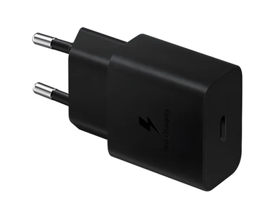 Ładowarka sieciowa Samsung 15W USB-C z szybkim ładowaniem; czarna