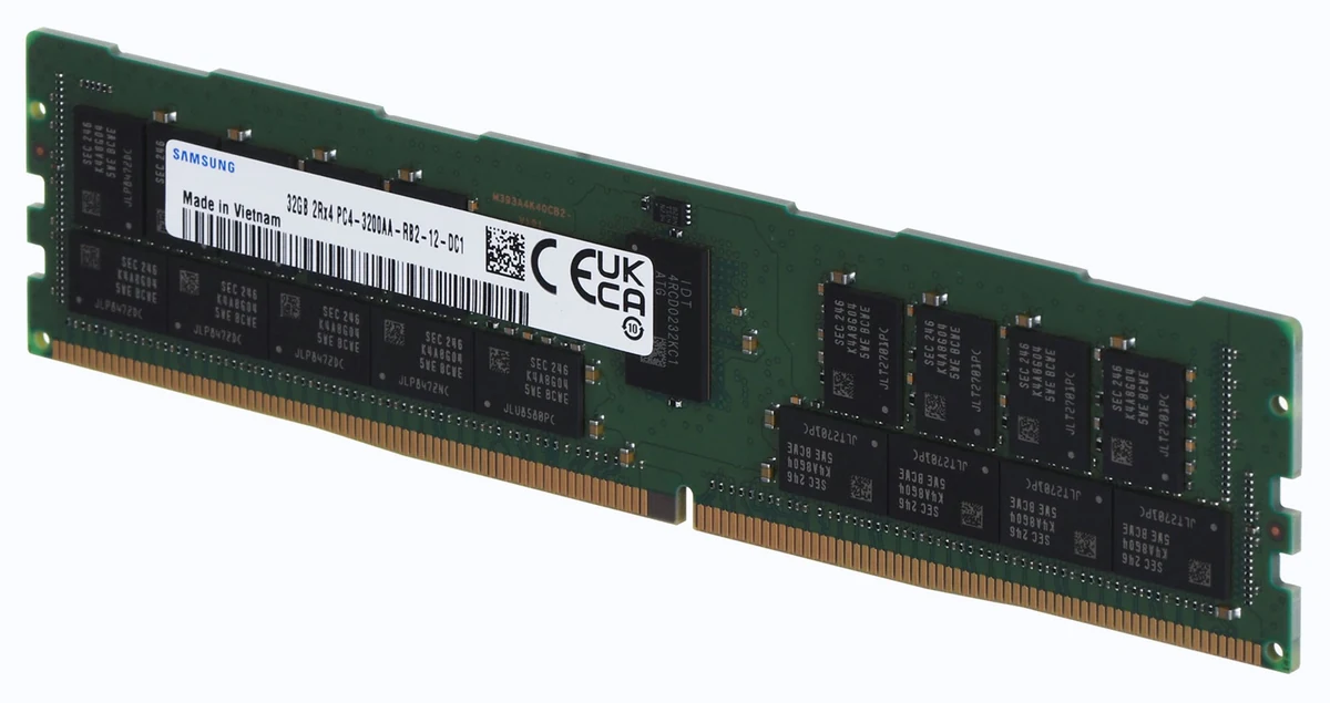 Pamięć serwerowa Samsung 32GB DDR4 3200MHz RDIMM ECC